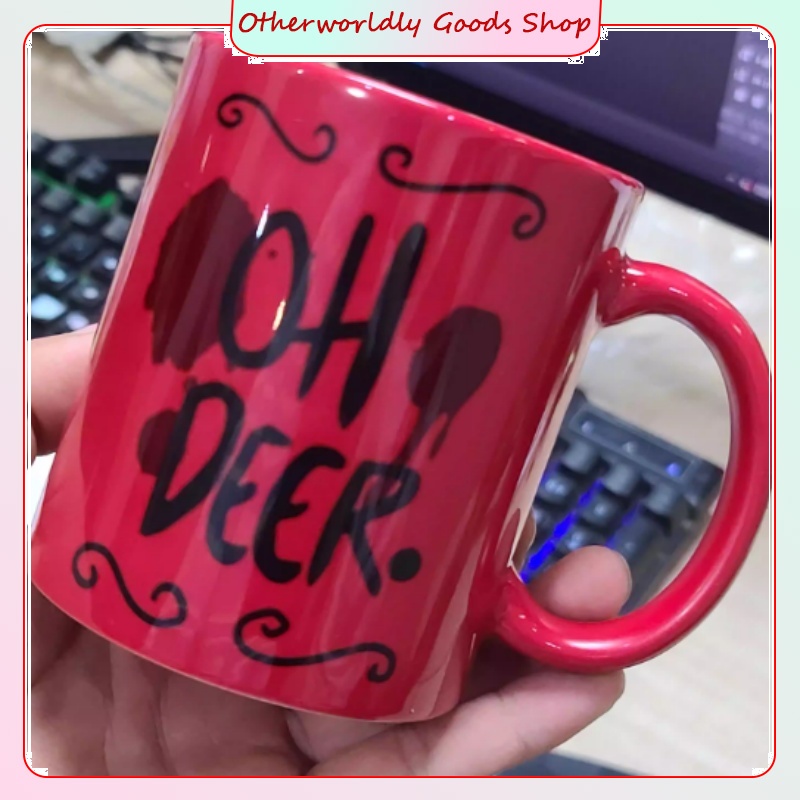 Anime Merchandise Mugs - Hazbin Hotel Alastor Mug Keramik Kartun