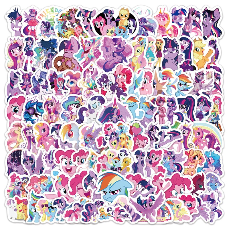 Merchandise Anime - 100pcs Stiker Kartun My Little Pony