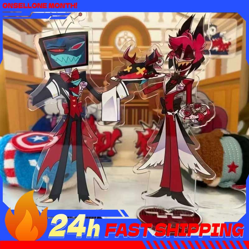 Anime Manga Merchandise - 2pcs Aksesoris Anime Hazbin, Figur Alastor