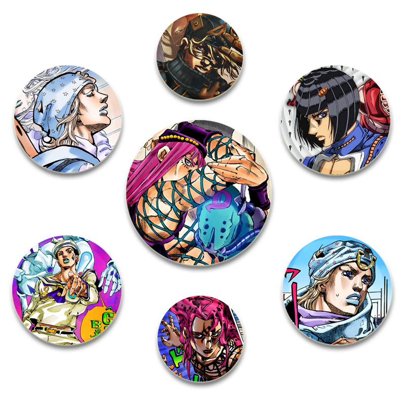 Jjk Anime Merchandise - 32/44/58mm JoJo Bizarre Adventure Anime bros