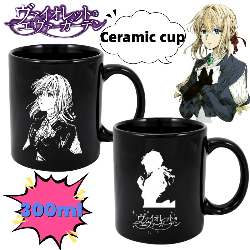 Anime Merchandise Mugs - Cangkir Air Keramik Merchandise Anime Violet