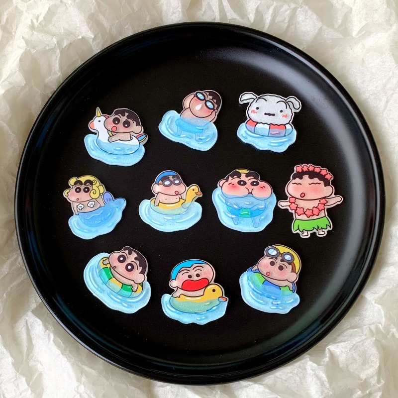 Anime Merchandise Mugs - Crayon Shin-chan Shiro Kartun Lucu Patch