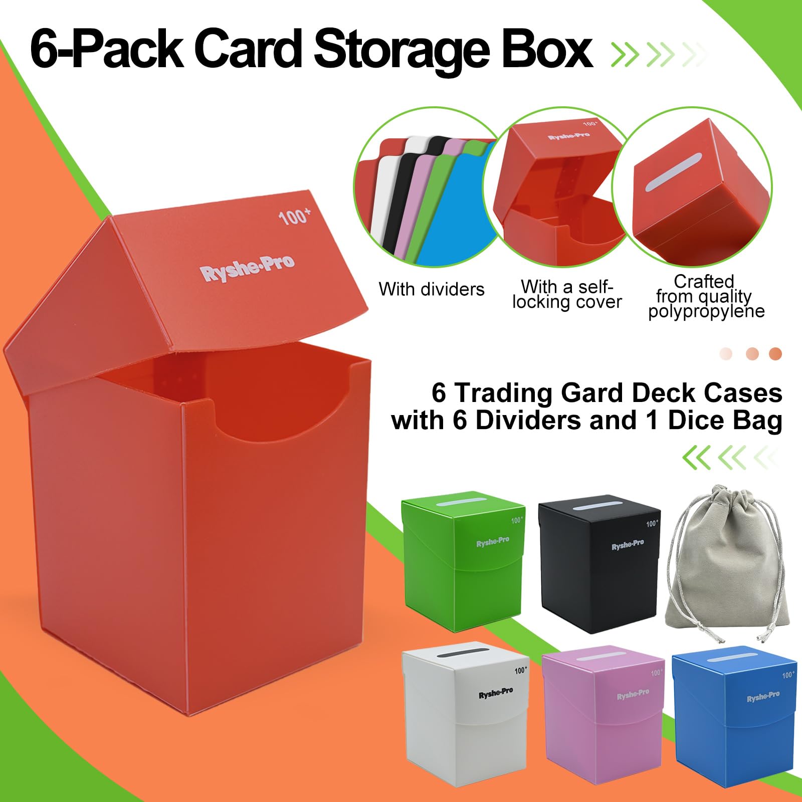 Kotak Dek TCG untuk 100+ Kartu - Themed Playing Card ulasan dan harga