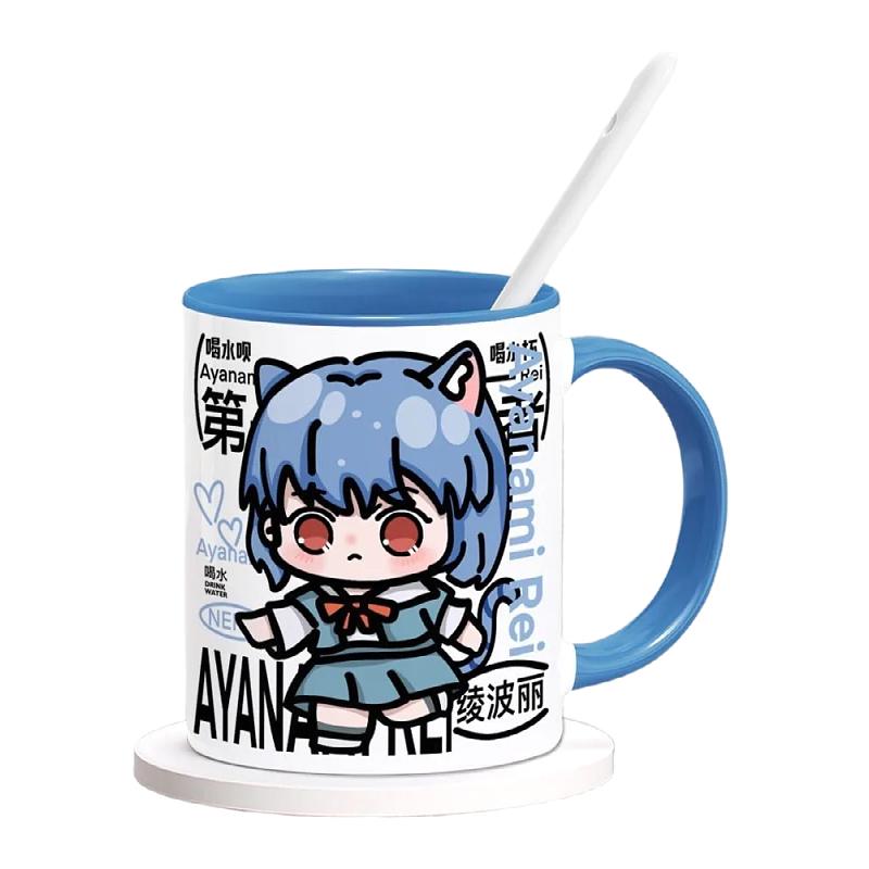 EVA Asuka Langley Soryu Mercha - Anime Merchandise Mugs ulasan dan harga